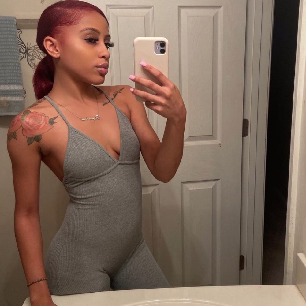Gray jumpsuit
